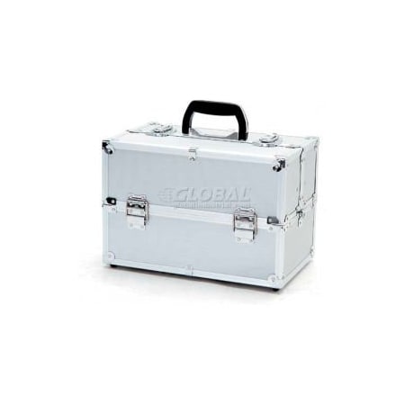 T.Z. Case International Inc. TZ Case, Beauty Case, 14"L x 8-1/2"W x 9-1/4"H, Silver Dot TC-06-SD